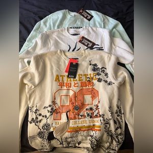 crewneck sweaters 3 pack bundle.